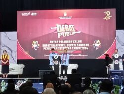KPU.Kabupaten Sanggau Gelar Debat Publik Antar Pasangan Calon Bupati dan Wakil Bupati
