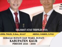 Produk Pilkada Kaur, Legitimasi Politik Gusril-Hamid Terkuat di Bengkulu