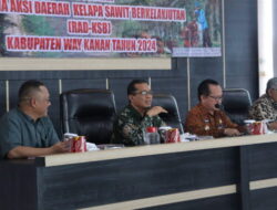 Asisten II Hendri Syahri Pimpin Rapat Konsultasi Publik Penyusunan RAD-KSB Kabupaten Way Kanan