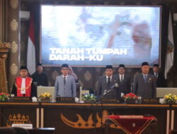 Bupati Adipati Hadiri Paripurna Pengucapan Sumpah/Janji Pimpinan DPRD Kabupaten Way Kanan Masa Jabatan 2024-2029