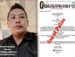 Undangan dan Meminta Sumbangan Palsu atas Nama Media Gerbang Sumatera88 di Sumatera Selatan, Pimpinan Umum: Jangan Tanggapi!
