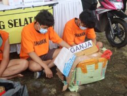 Polres Lampung Selatan Gagalkan Penyelundupan 16 Kg Ganja, Dua Tersangka Ditangkap