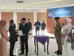 Pelantikan dan Sertijab, Sekda Way Kanan Saipul Serahkan Tugas kepada Arie Anthony Thamrin