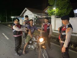 Antisipasi Tindak Kriminalitas C3, Polisi Samapta Lakukan Patroli KRYD di Way Tuba