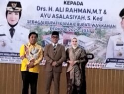 Bambang Irawan Menghadiri Pisah Sambut Bupati Way Kanan