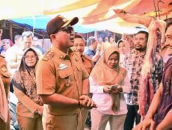 Wabup Lampung Selatan, M. Syaiful Anwar Meninjau Pasar Inpres Kalianda
