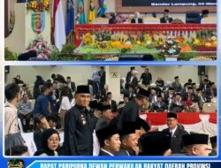 Pemkab Lampung Utara Hadiri Rapat Paripurna DPRD Provinsi Lampung