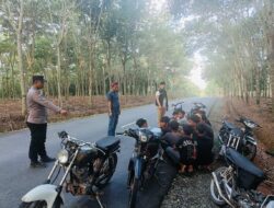 Jelang Buka Puasa, Puluhan Motor Balap Liar Digiring ke Polsek Negeri Besar