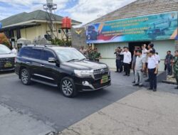 Pj. Sekda Arie Anthony Hadiri Penyambutan Kasad TNI AD di Lanudad Gatot Soebroto