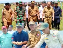 Wakil Bupati Lampung Utara Hadiri Panen Raya Serentak Bersama Gubernur Lampung