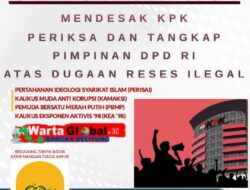 Aktivis Lintas Organisasi Desak KPK Periksa Pimpinan DPD RI