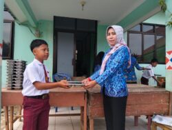 UPTD SD N 01 Lembasung Melaksanakan ujian Nasional di sertai pembagian Makan Bergizi