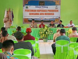 Koperasi Produsen Bersama Jaya Merdeka Milik DPD TMI Way Kanan Diresmikan Kadis Perkebunan