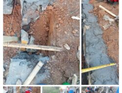 Diduga Proyek Siluman Masuk Desa Surakarta Pembuatan Siring pasang tipe 60 -40 Tanpa Papan Inpormasi dan Pekerjaan Asal Jadi