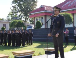 Upacara Harkitnas ke 117, Kapolres Way Kanan Ajak Personel Bangkit bersama Wujudkan Indonesia Kuat