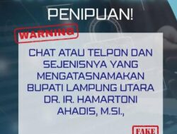 PENGUMUMAN RESMI PEMERINTAH KABUPATEN LAMPUNG UTARA