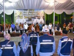 Bupati Lampung Utara Sambut Kepulangan Jamaah Haji Kloter JKG 15 Tahun 1446 H / 2025 M