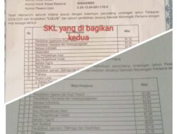Nilai Surat keterangan Lulus(SKL). Seperti Hasil Penghitungan suara Pemilu