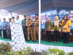 ‘Melangkah Bersama’, Tema HUT ke-79 Lampung Utara Tersaji Indah di Jalanan Kotabumi