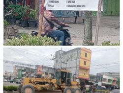 Meminimalisir Banjir Dinas PU Dumai Realisasikan Peningkatan Jalan Diponegoro Depan Pasar Buah Serap APBD T.A Rp.1.8 Milyard Lebih