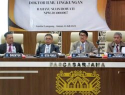 Bupati Lampung Utara Hadiri Ujian Terbuka Promosi Doktor di Unila, Bertindak sebagai Dosen Penguji Tamu