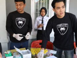 Lapas Kotabumi Bersama Polres lampung Utara Gelar Tes Urine Petugas dan Warga Binaan