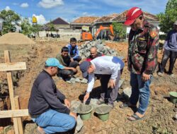 Pembina AMM dan Ketua PDPM Lampura peletakan batu pertama Pembangunan dapur Makan Bergizi Gratis