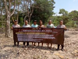 Cegah Kebakaran Hutan Dan Lahan, Polsek Negara Batin Gelar Sosialisasi di Kampung Gedung Jaya