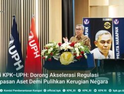 Ketua KPK,Menegaskan Pentingnya Percepatan Pembahasan RUU Perampasan Aset
