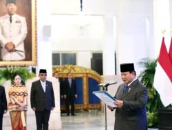 Presiden Prabowo Lantik Dua Menteri dan Tiga Wakil Menteri Kabinet Merah Putih