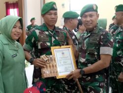 KODIM 1204/SANGGAU GELAR ACARA KORPS RAPORT PINDAH DAN PENERIMAAN PERSONEL PERWIRA DAN BINTARA
