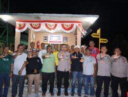 Kapolres Dumai Melakukan Kegiatan Sambang Pos Satkambling dan Memberi Apresiasi Warga Tanjung Palas Aktif Jaga Keamanan Lingkungan