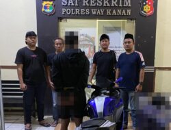 Polres Way Kanan Amankan Pelaku Penipuan dan Penggelapan Sepeda Motor Yamaha R15