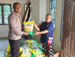 Polsek Buay Bahuga Gelar GPM, Warga Punjul Agung dan Lebung Lawe Antusias Sambut Beras Murah