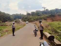 Patroli KRYD di Bukit Batu, Polsek Kasui Ajak Warga Tetap Waspadai Tindak Kejahatan