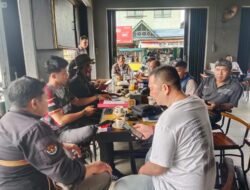 Humas Polres Sanggau Ngopi Bareng Bersama Awak Media