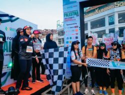 Purnama Wulan Sari Lepas Peserta Charity Run For Palestina, Lari Bersama untuk Kemanusiaan