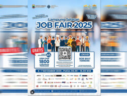 Pemerintah Kabupaten Lampung Selatan kembali membuka peluang besar bagi para pencari kerja melalui ajang Lampung Selatan Job Fair 2025, yang akan digelar pada 6-7 November 2025 di GOR Way Handak, Kalianda