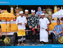 Radityo Egi Pratama Meresmikan Balai Banten Pura Puseh Kertibuana di Desa Bali Agung,
