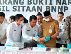 Tegaskan Perang terhadap Narkotika, Pemprov Lampung Bersama BNNP Lampung Musnahkan Barang Bukti Narkotika