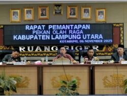 Wakil Bupati Pimpin Rapat Pemantapan PORKAB Lampung Utara 2025