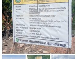 Dinas PU Kota Dumai Bangun Tanggul Sungai Dumai Serap APBD T.A 2025 Rp.11.9 Milyard Lebih