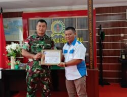 Dandim 1204/SGU Terima Certificate of Appreciation Senergi TNI dan PPWI Sanggau Semangkin Kuat 