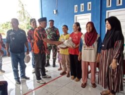 Pemuda Pancasila Beri Bantuan Paket Sembako Kepada Korban Puting Beliung di Desa Bumi Agung Marga