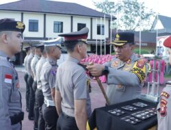 Upacara Korp Raport Kenaikan Pangkat, Kapolres Sanggau Tekankan Integritas dan Pengabdian Personel