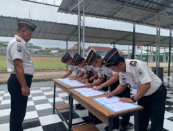 Penandatanganan Perjanjian Kinerja Tahun 2026, Antara Kalapas Dengan Pejabat Struktural Di Lingkungan Lapas Kelas IIB Way Kanan