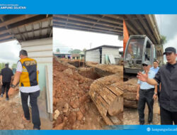 Radityo Egi Pratama, Meninjau Lokasi Normalisasi gorong-gorong di bawah Fly Over Natar