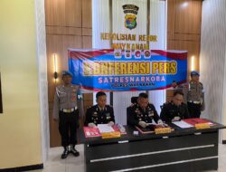 Belum 24 Jam Tegaskan Komitmen Perangi Narkoba, Polres Way Kanan Ungkap Lima Kasus Dan Amankan Dua Pengedar