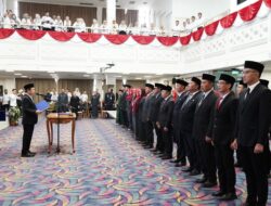 Sekdaprov Lampung Lantik Pejabat Administrator dan Pengawas di Lingkungan Pemprov Lampung