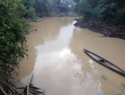 Kondisi Air Sungai keruh Diduga Aktivitas Dari Limbah Tambang Mas Peti